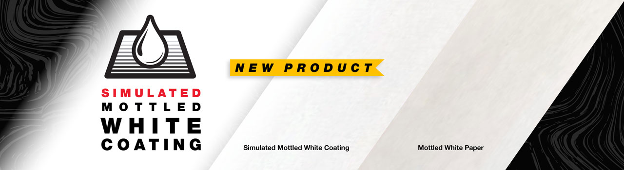 simulated mottled white coating